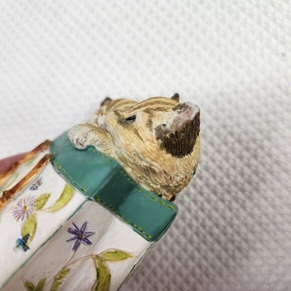 Lenox 2005 Cat Kitty In Purse A Tote For Two Painted Resin Figurine DAMAGED - Picture 8 of 8